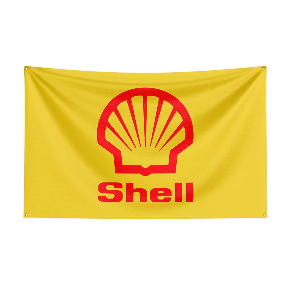 

90x150cm Shells Flag Polyester Printed Racing Car Banner For Decor1