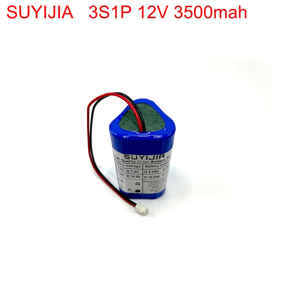 

Original 12V 3A 18650 3s1p 3500mah Batterie Au Lithium BMS Intégrée Pour Bluetooth Haut - Parleur Lampe De Poche GPS