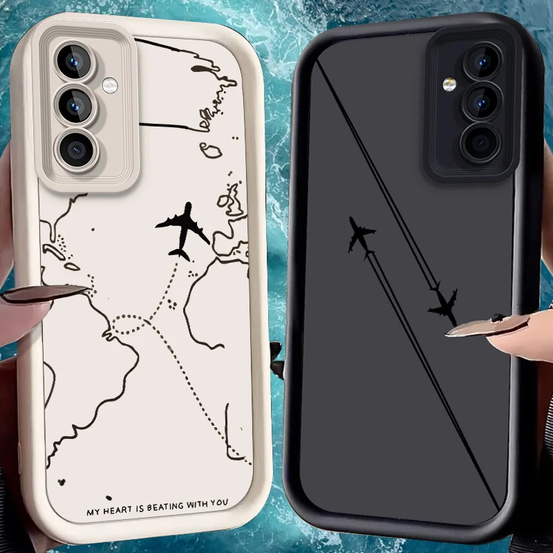Фото Чехол для самолета для Samsung Galaxy A35 5G A50 A53 A34 A33 A32 A30 A22 4G A21S A16 A15 A14 A13 A12 A10S A10 A06 A05S M55 M54 Cover №1