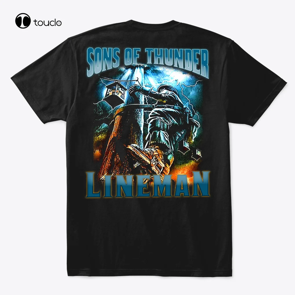

Забавная футболка Sons Of Thunder Lineman с электропитанием для электрика Linesman, футболка унисекс