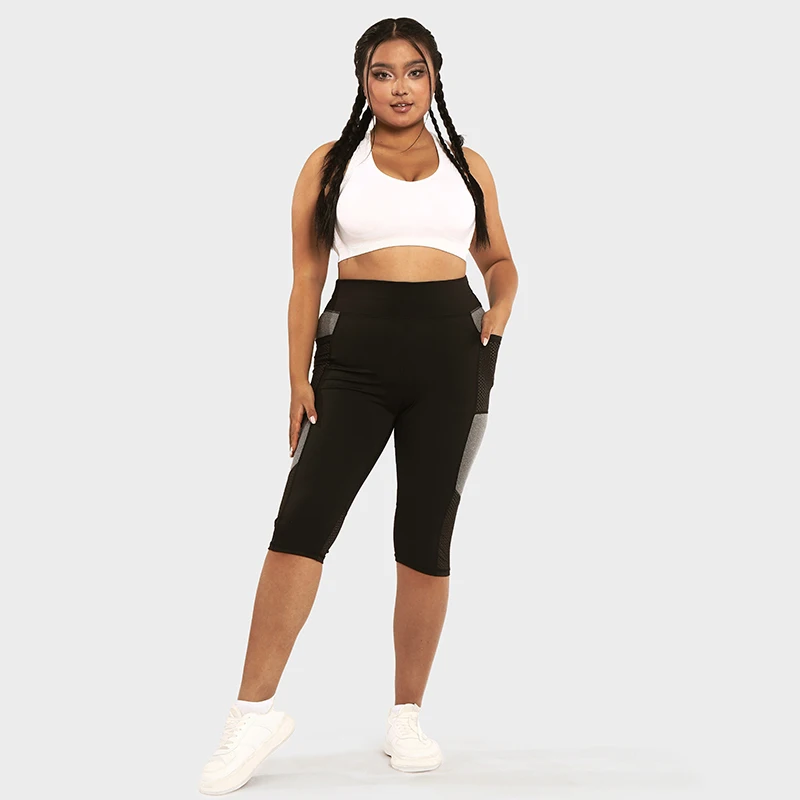 LUOYIYANG Hollow Out Pocket Plus Size Women's Leggings Sports Yoga Pants Gym Fitness Workout Push Up Women Clothing 2023 L-4XL