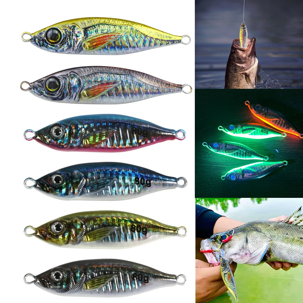 

3D Scanning Technology Metal Simulation Fake Lures Jig Hooks Artificial Wobbler Hard Bait for Saltwater Fishing Tackle Accessory