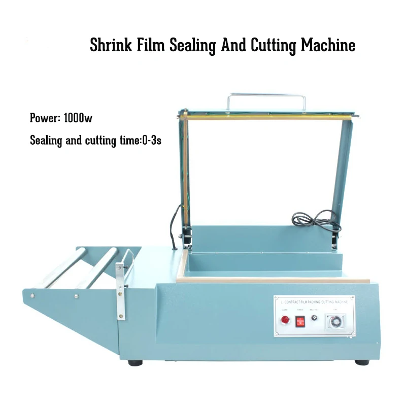 

Home L Type Slitting Machine Manual Shrink Film Sealing Cutting Packaging Machine PVC Plastic Wrapping Bag Sealer