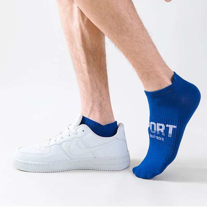 HSS 10Pairs/Lot Men's Socks Four Seasons Casual Male Klein Blue Color Socks Comfortable Business Ankle Running Sports Socks Soft