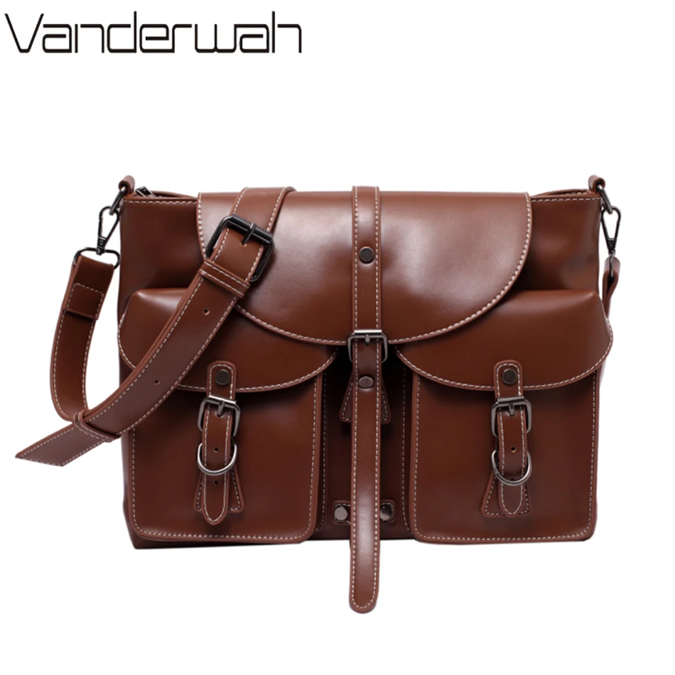 

Vintage PU Leather Crossbody Bags for Ladies 2022 Hit Retro Trend Women's Brand Shoulder Side Bag Female Handbags and Purses Sac