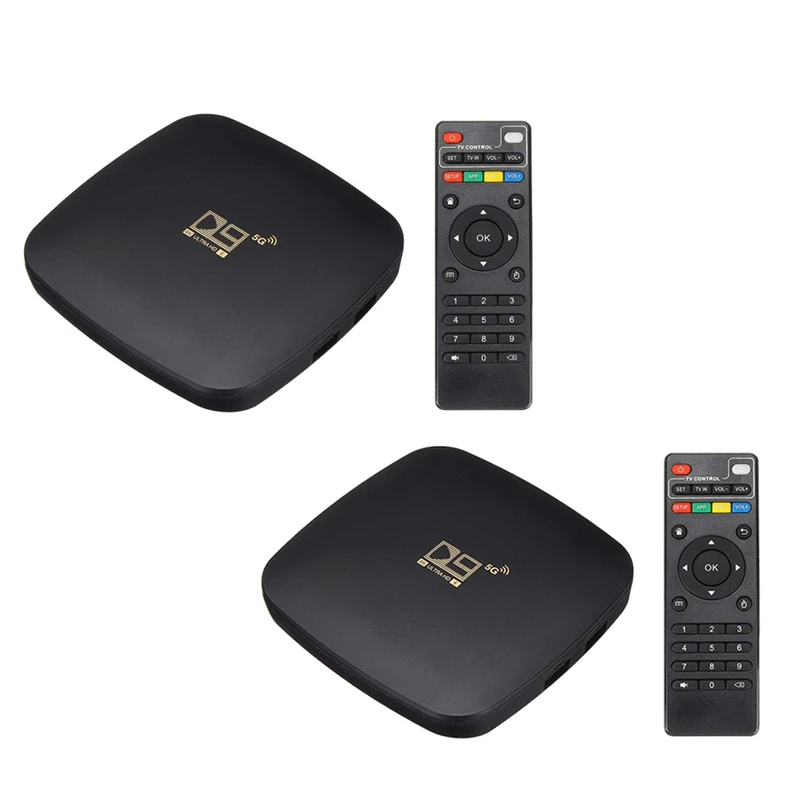 

Android 10.0 TV BOX D9 TV Box 2.4G 5GWIFI 905 Core 4K 4D Bluetooth TV Receiver 1280P Fast Set Top EU Plug