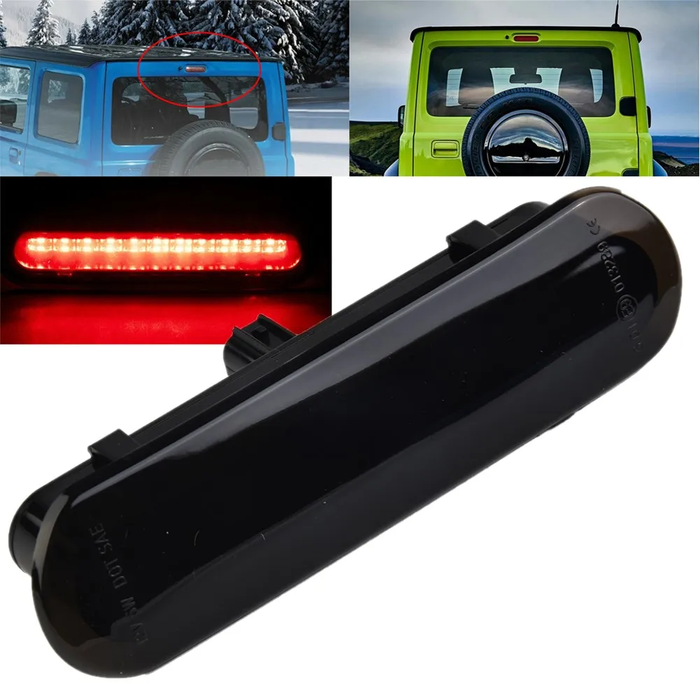 

1pc Smoke/Tinted Car LED Brake Light Lamp Rear Light For Suzuki Jimny JB74 2019 2020 Car Tail Brake Lamp Exterior Light Kit