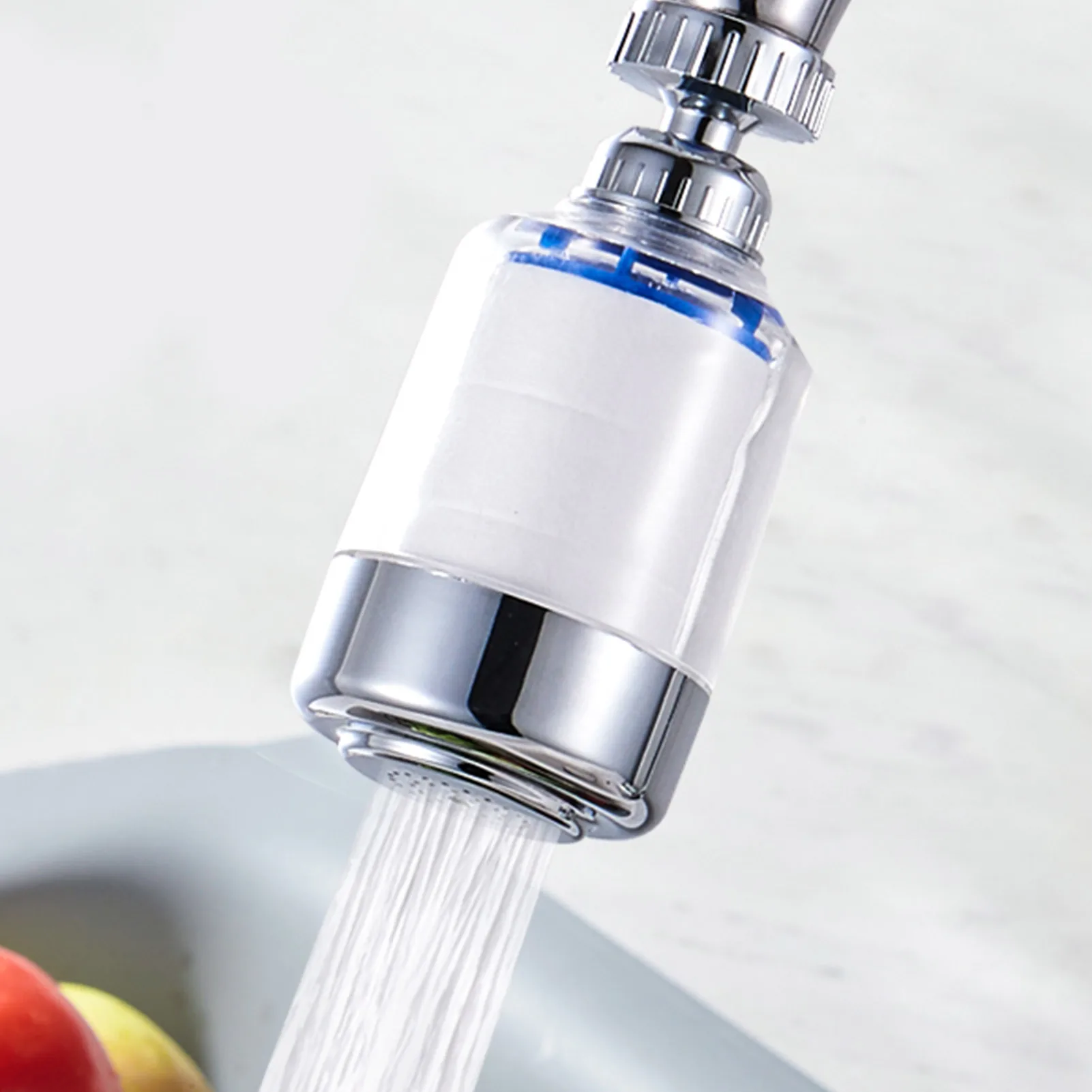 

360 Degree rotatable Splash Filter Faucet Kitchen Faucet Head Water Filters Sprayer Kitchen Tap Purified Water Head Accessories