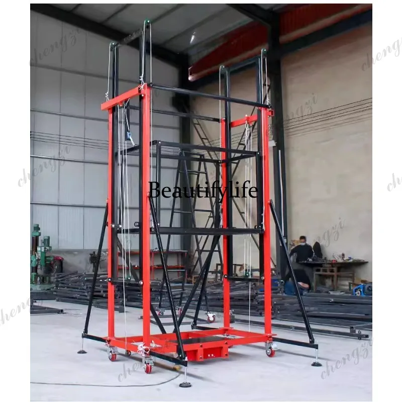Мобильная складная электрическая подъемная платформа 81 Mobile Foldable Electric Scaffolding Lift Platform 500KG 3M 5M 8M для внутренних и наружных работ, декоративно-отделочных и строительных работ (art.: 3920db50e88cb) - 3920db50e88cb