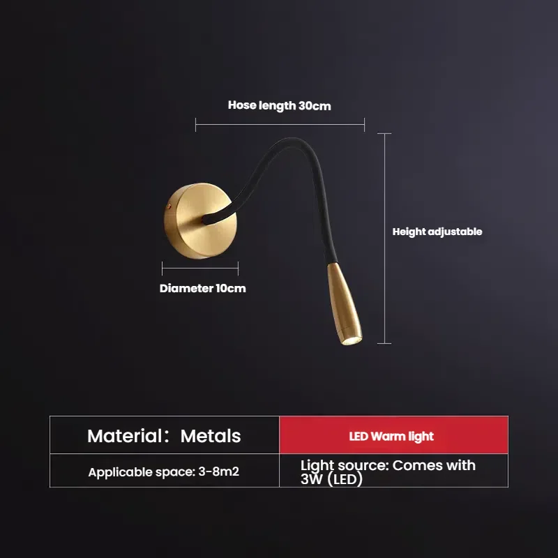 

Золотой настенный светильник IWP