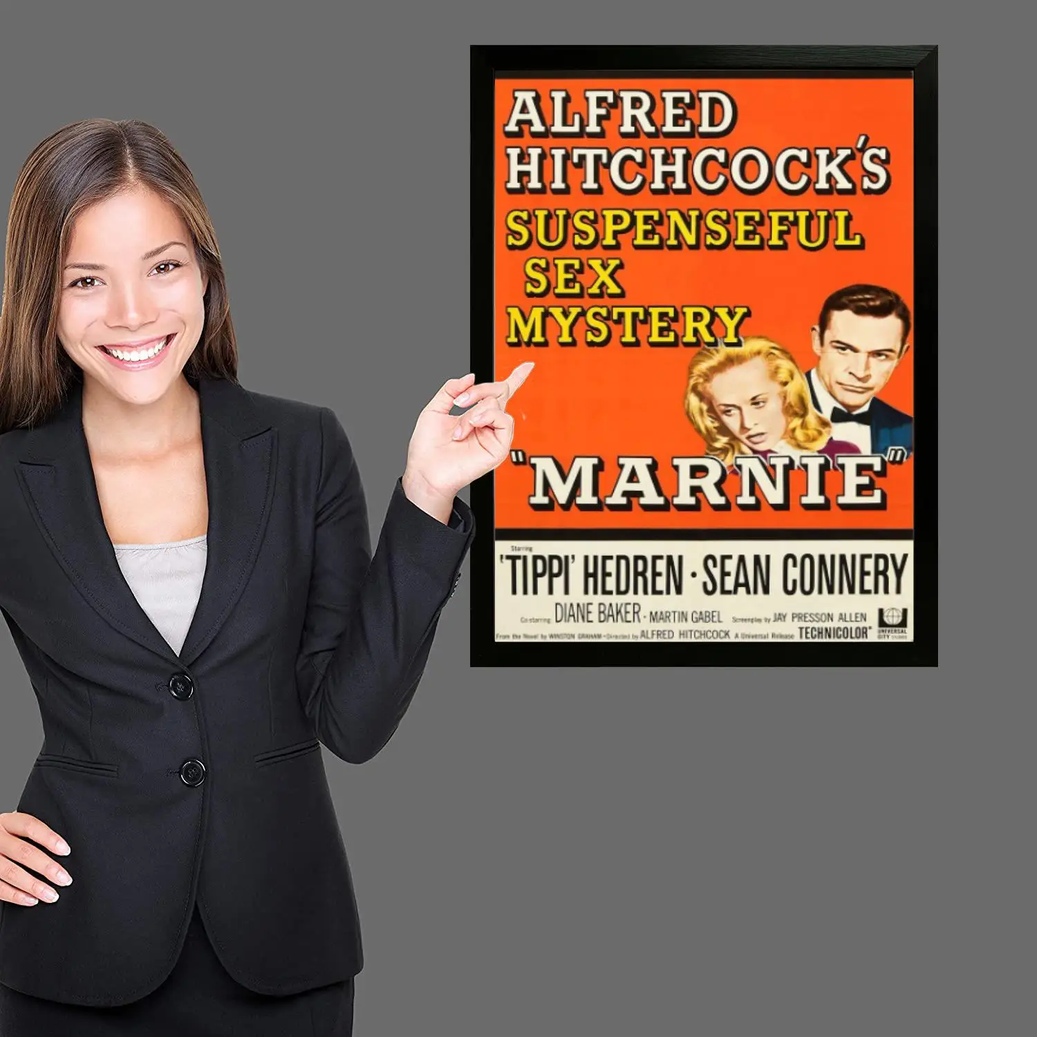 Художественный постер Ти́ппи Хедрен печать на холсте