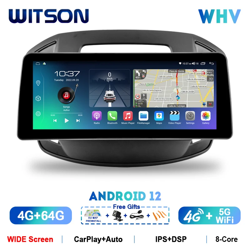 

Автомобильный видеоплеер WITSON с широким экраном 12,3 дюйма, Android 12, радио, стерео для BUICK REGAL OPEL INSIGNIA, автомобильный мультимедийный плеер carplay navi