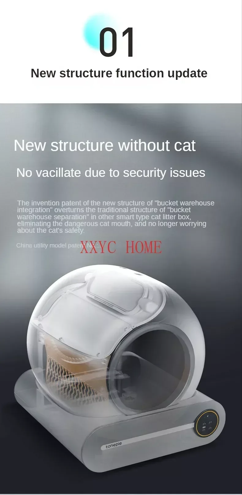 Автоматический лоток для кошачьего туалета умный самоочищающийся кошачий