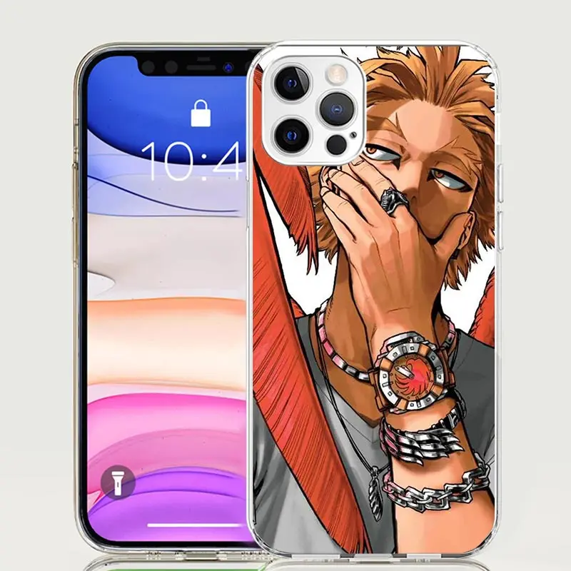 Чехол для телефона Hawks MHA My Hero A-Academy iPhone 16 15 Plus 11 14 Pro Max 13 12 Mini XS X XR 7 8 + SE Pattern Customized Couqe