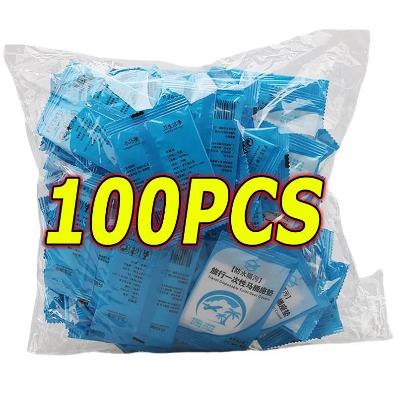 Водонепроницаемые накладки на сиденье унитаза, 100/5 шт