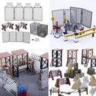 Конструктор BRICKPANDA Второй мировой войны, военный портовый конструктор, база, барельчатая проволока, аксессуары, забор, масляный барабан, фигурки спецназа, игрушки