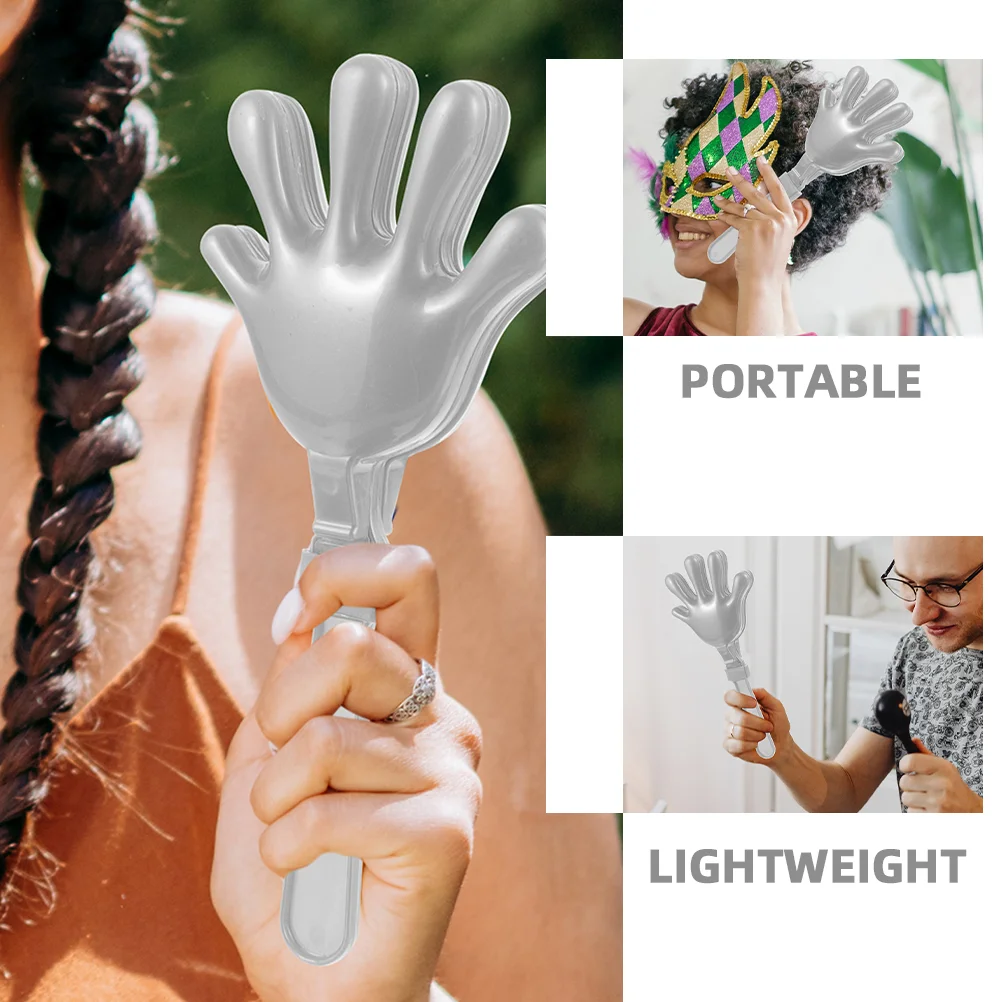 2 шт. хлопуйте руки шумогенератор игрушка пластиковые клещи для десятилетия