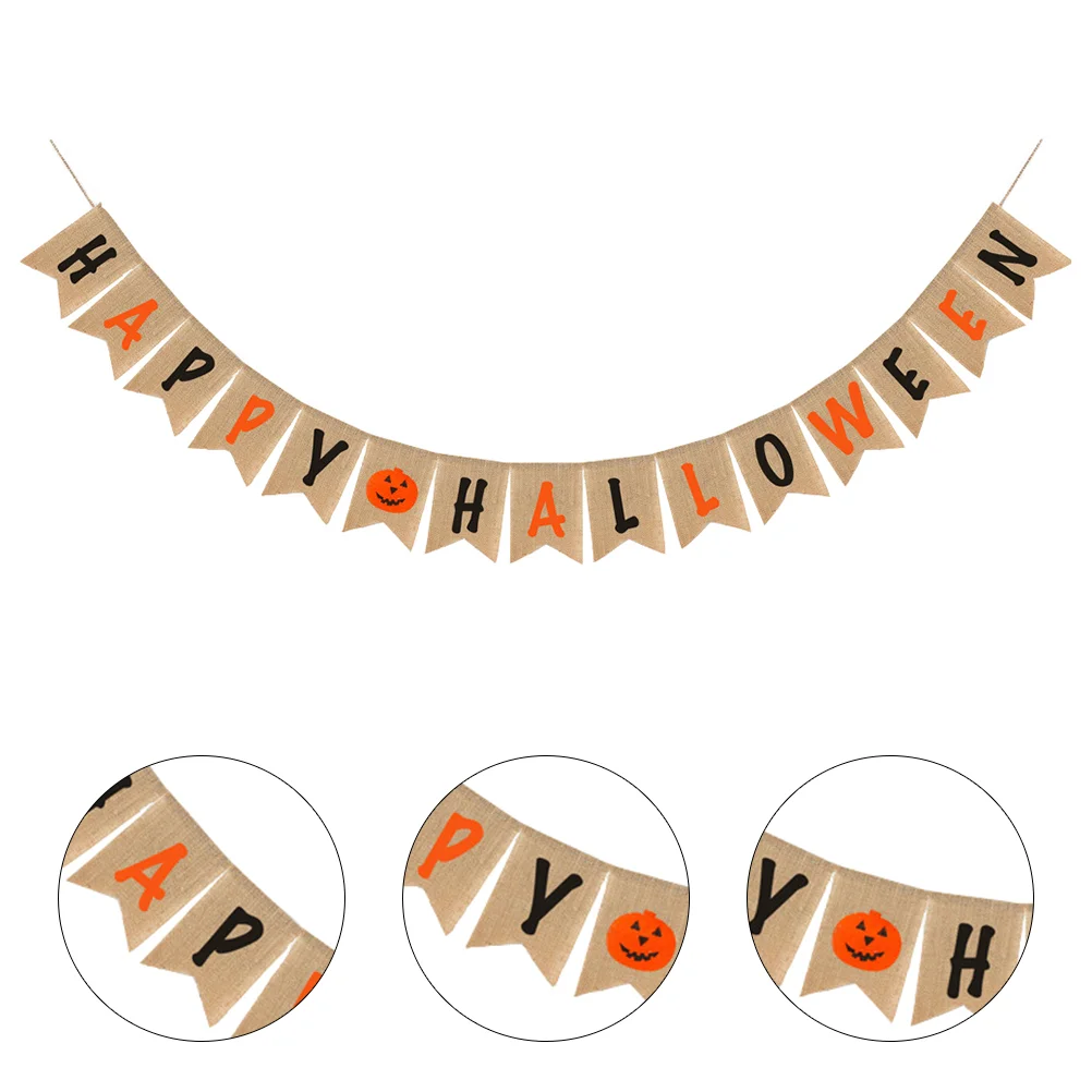 

Hanging Banner Decoration Garland Buntingflags Homehorror Printing Party Funny Decors Buntings Pendant Classic Festival