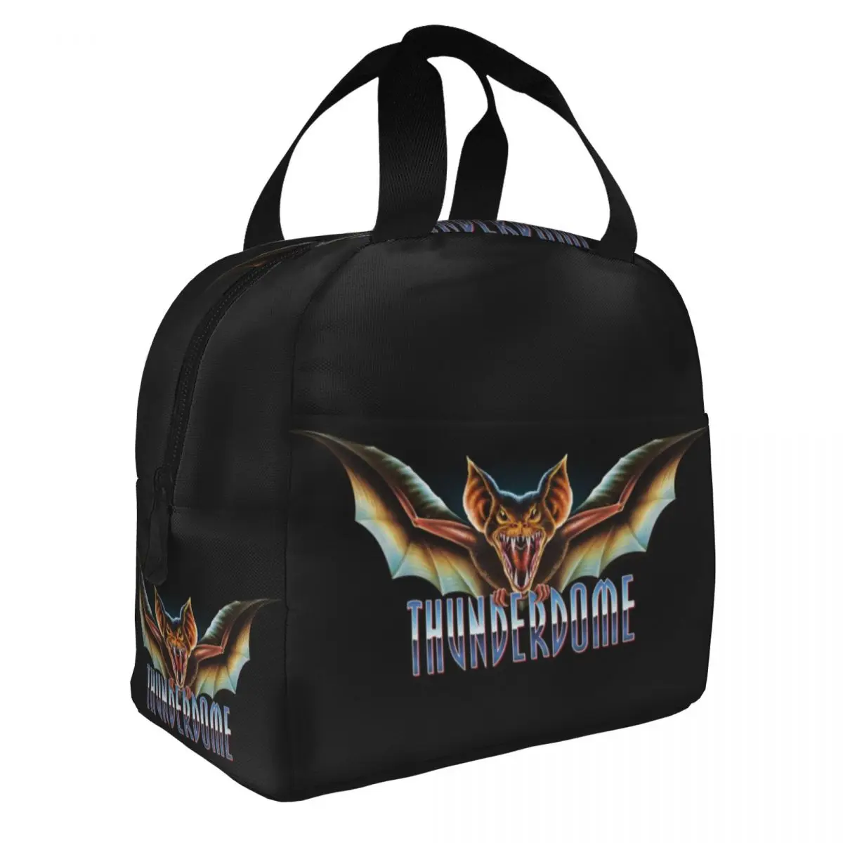 

Hardcore Gabber Thunderdome Lunch Bag Women Resuable Thermal Cooler Insulated Lunch Box for Student School Warm Food Tote Bags