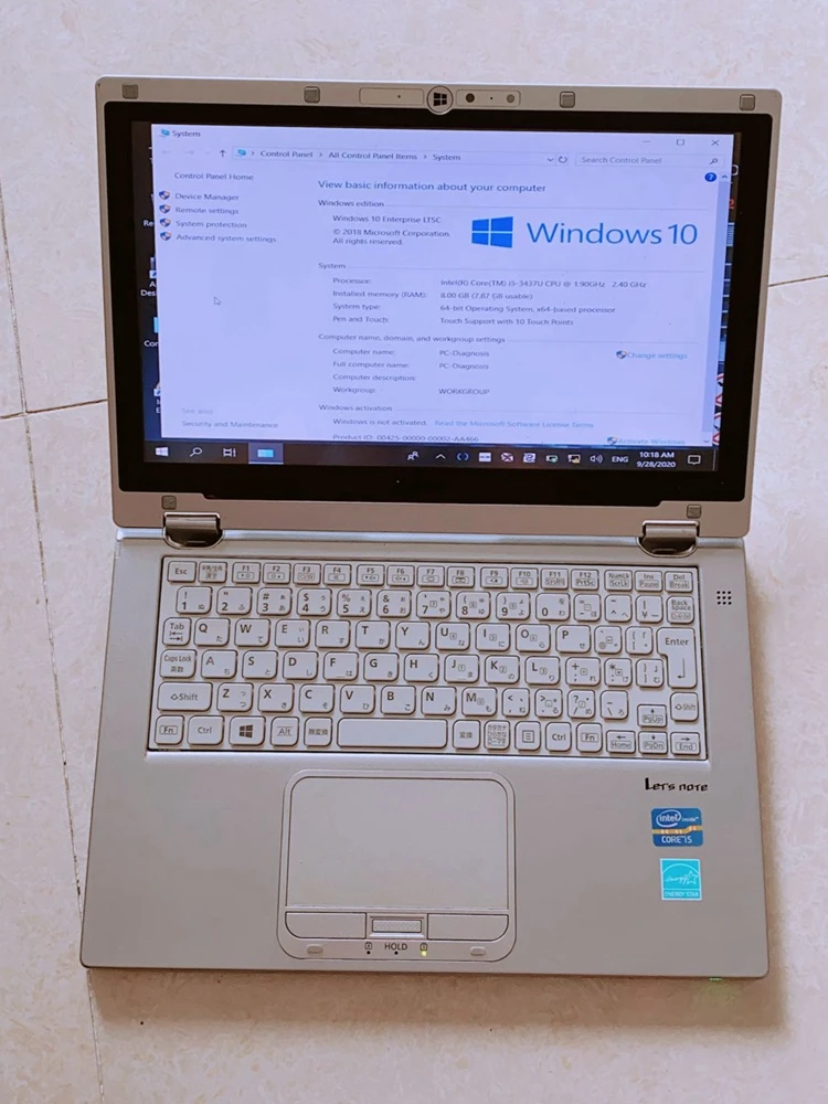 Система автоматической диагностики для MB Star на Second Hand Laptop CF-ax2 с процессором I5, 4 ГБ оперативной памяти, SSD и установленной операционной системой Win10. Возможно использование новейшего диагностического программного обеспечения.