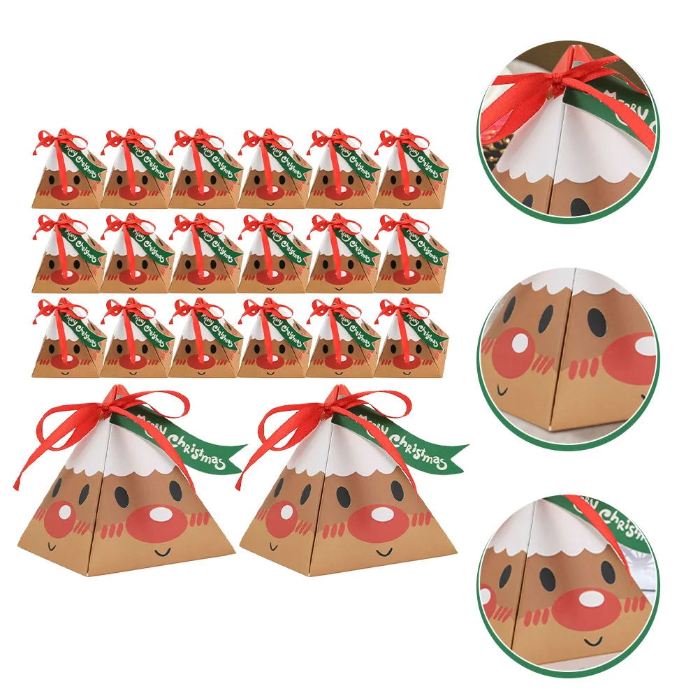 

50Pcs Christmas Candy Boxes Treat Gift Container Christmas Party Favor Boxes