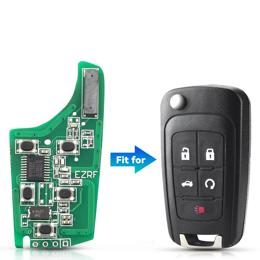 

KEYYOU дистанционный ключ от машины 315 МГц/433 МГц ID46 для Chevrolet для Opel Vauxhall Astra J Corsa E Insignia Zafira C 2009-2015
