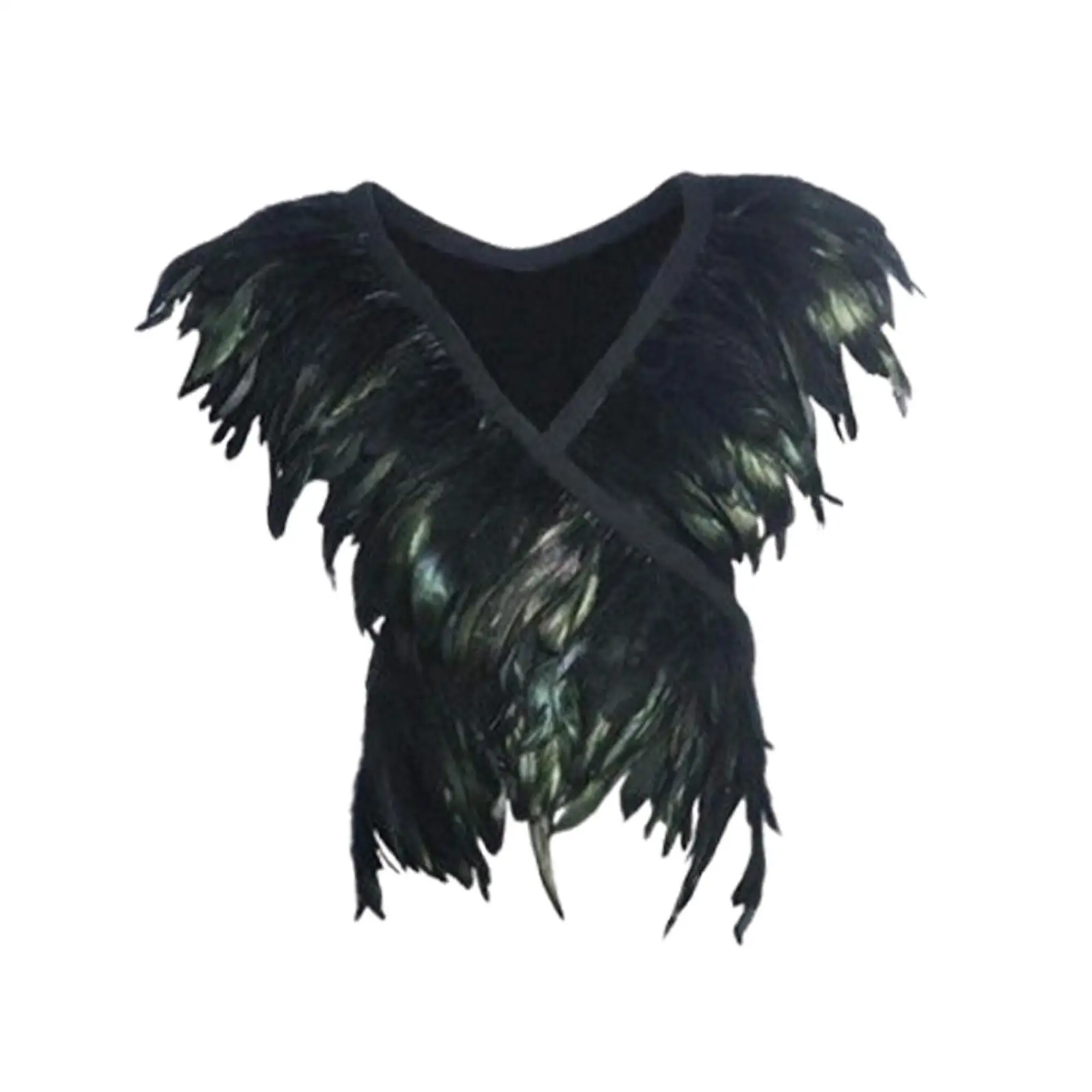 Шаль с искусственными перьями карнавальный костюм легкая накидка шаль для