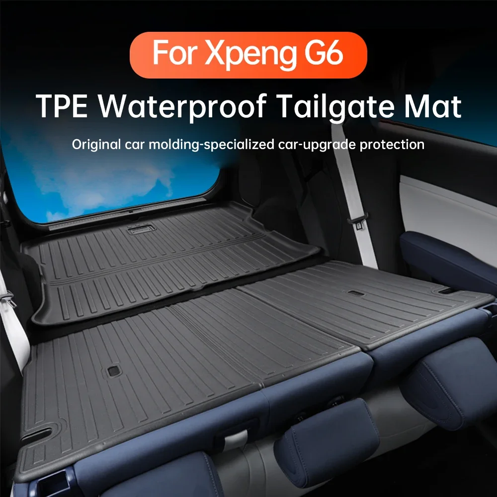 Для Xpeng G6 2023 2024 Xiaopeng TPE коврик для багажника автомобиля водонепроницаемый
