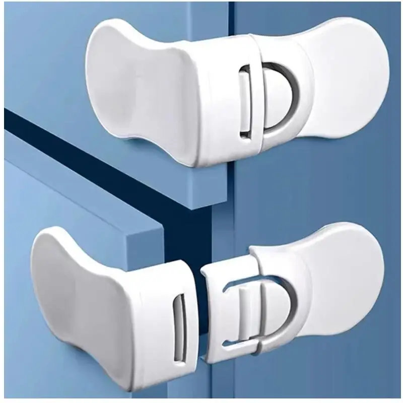 

Baby Safety Drawer Lock Anti-collision Anti-Pinching Hand Cabinet Drawer Locks Plastic Safe Buckle for Children Kids Protection