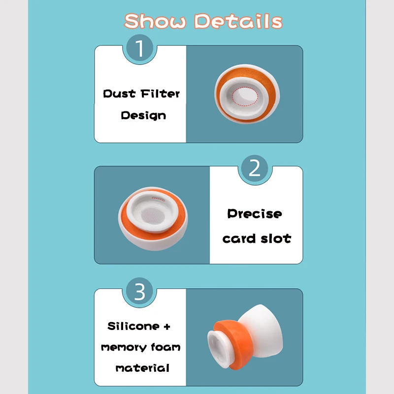 Силиконовые насадки для наушников Apple AirPods Pro 2 с эффектом памяти - купить по