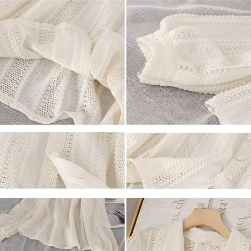 Новые летние тонкие блузки с солнцезащитным кремом женские укороченные