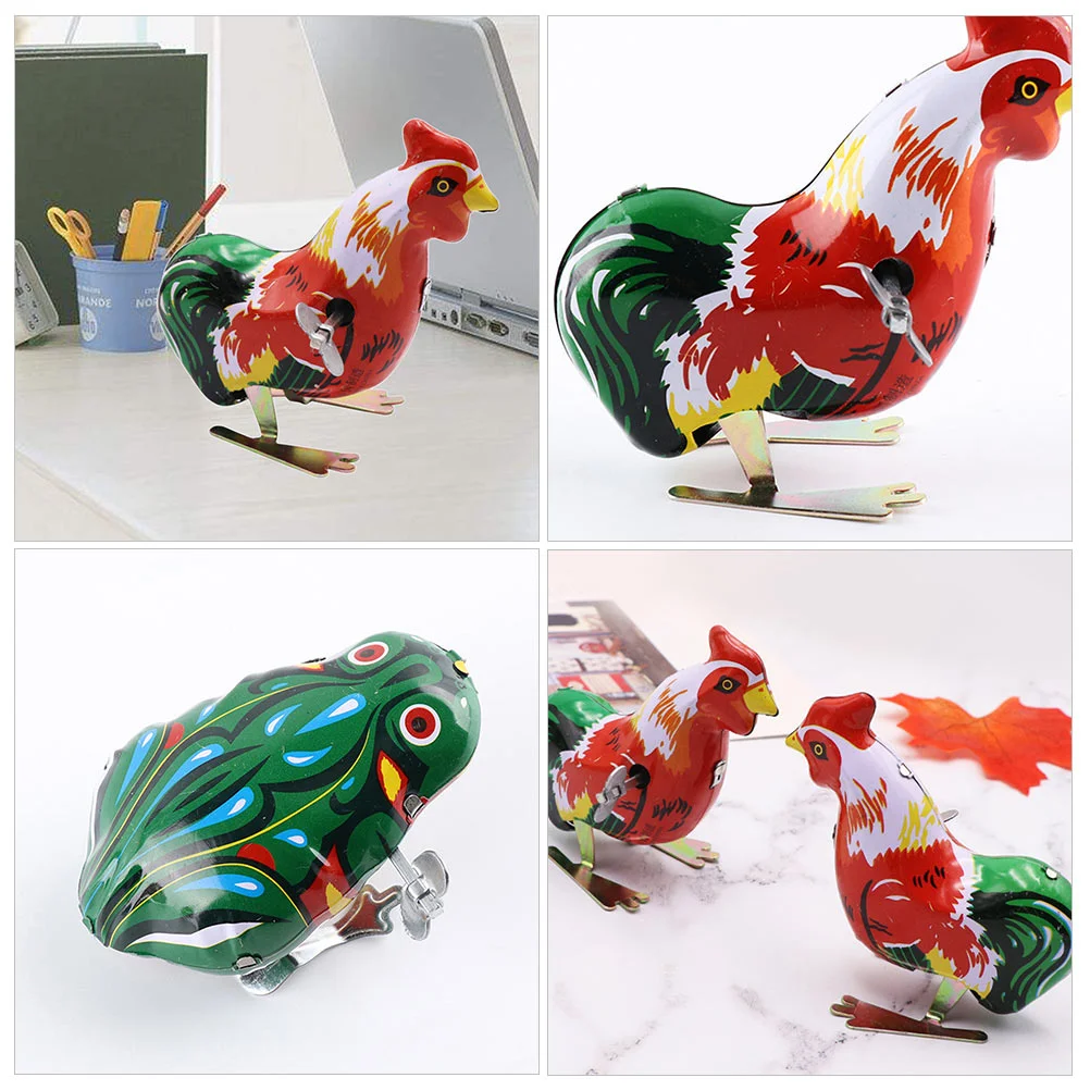 6 шт. заводная игрушка с животными заводные игрушки забавные дети винтажные