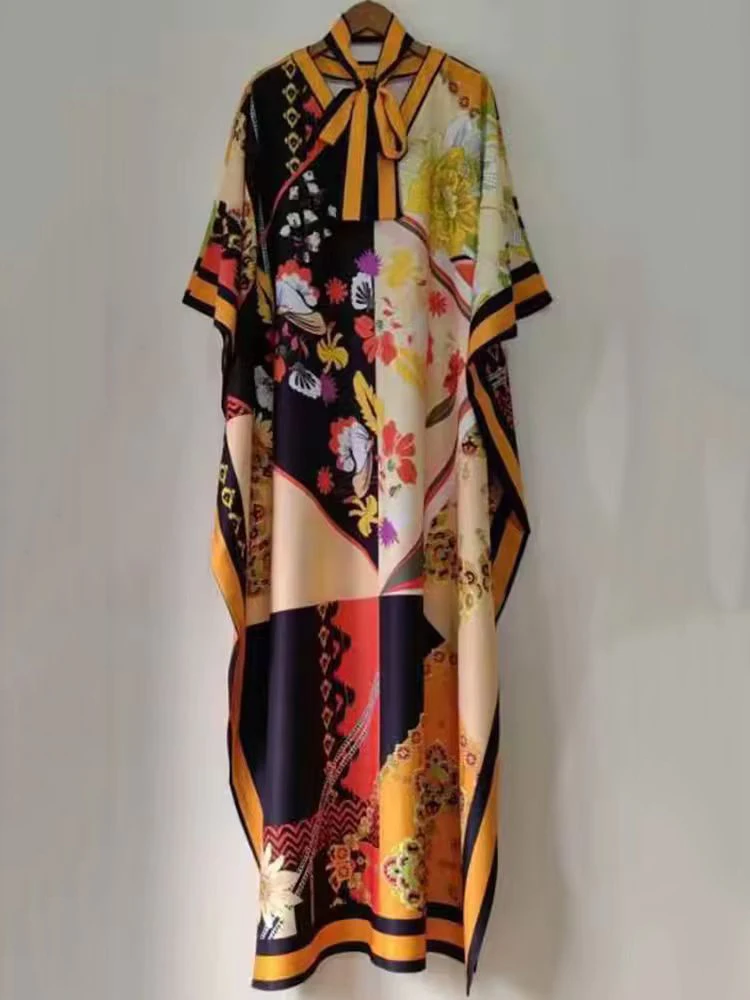 Весна 2025 новое женское платье-пуловер в стиле ретро с геометрическим принтом и