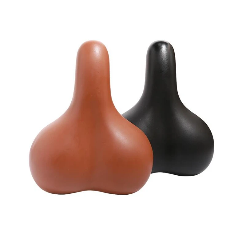 Q1088 Bicycle Universal Saddle Vintage Brown  White Spring B
