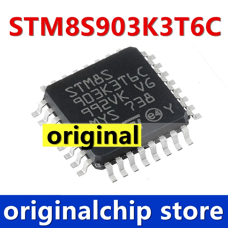Оригинальный ST чип STM8S903K3T6C LQFP32 посылка микроконтроллер чипы в упаковке LQFP-32