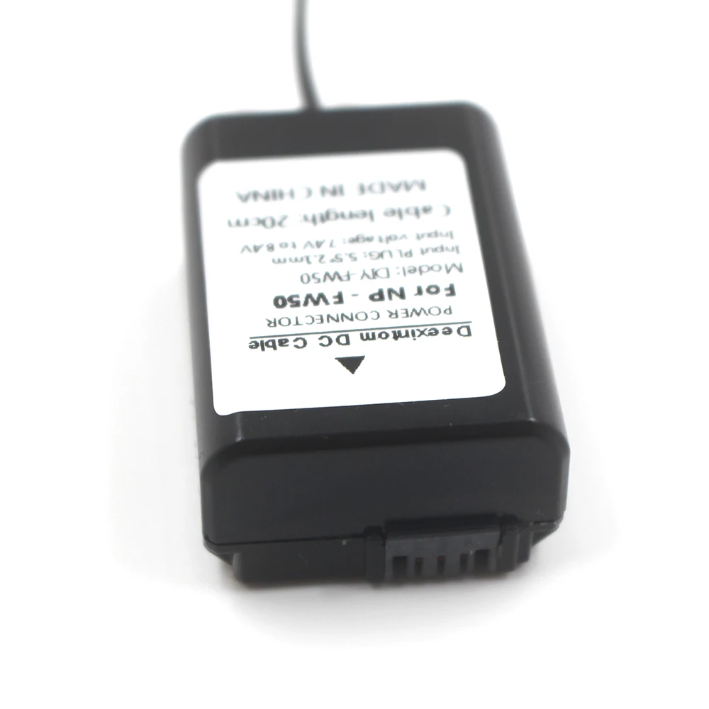 Фотокамера аккумуляторная муфта адаптер с разъемом постоянного тока витой