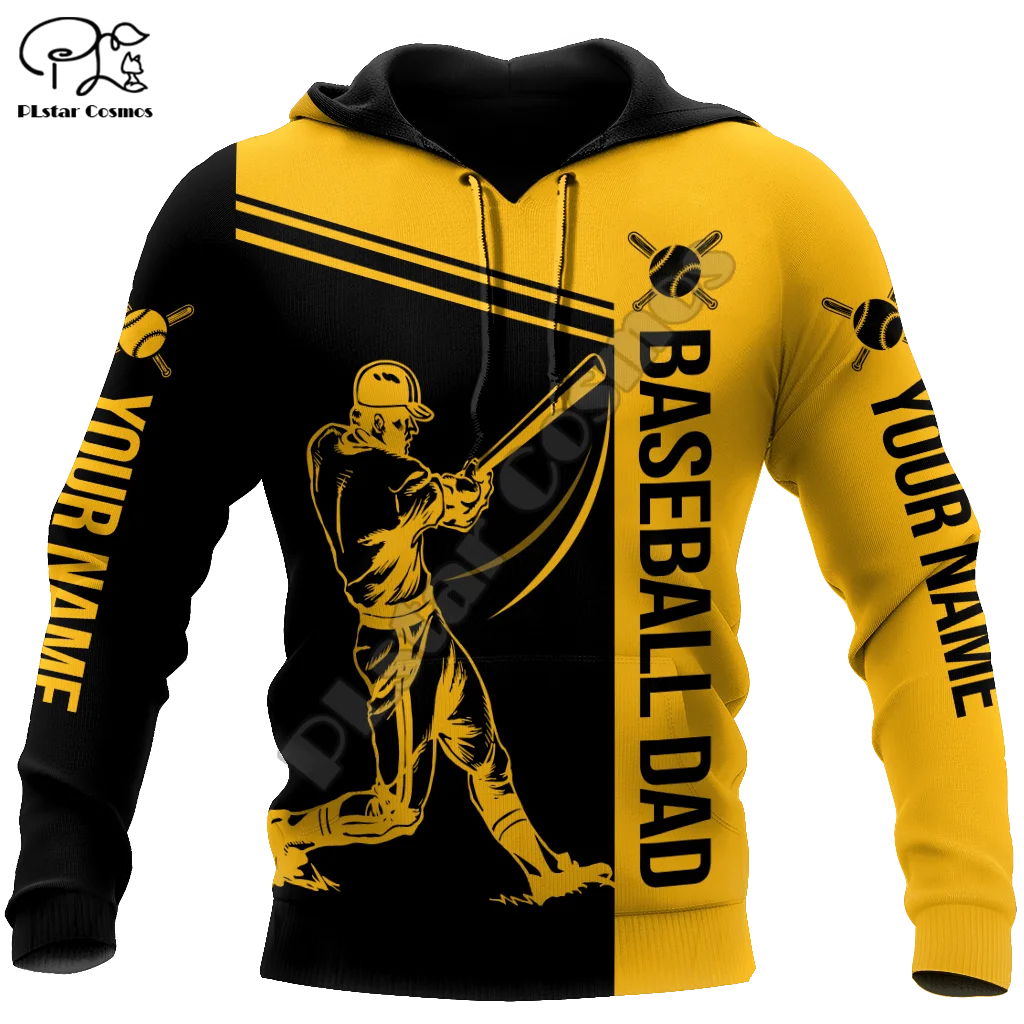 

PLstar Cosmos NewFashion Sportsman Custom Name Baseball Cosplay Athlete Tracksuit Men/Women 3DPrint Casual Pullover Hoodies X1