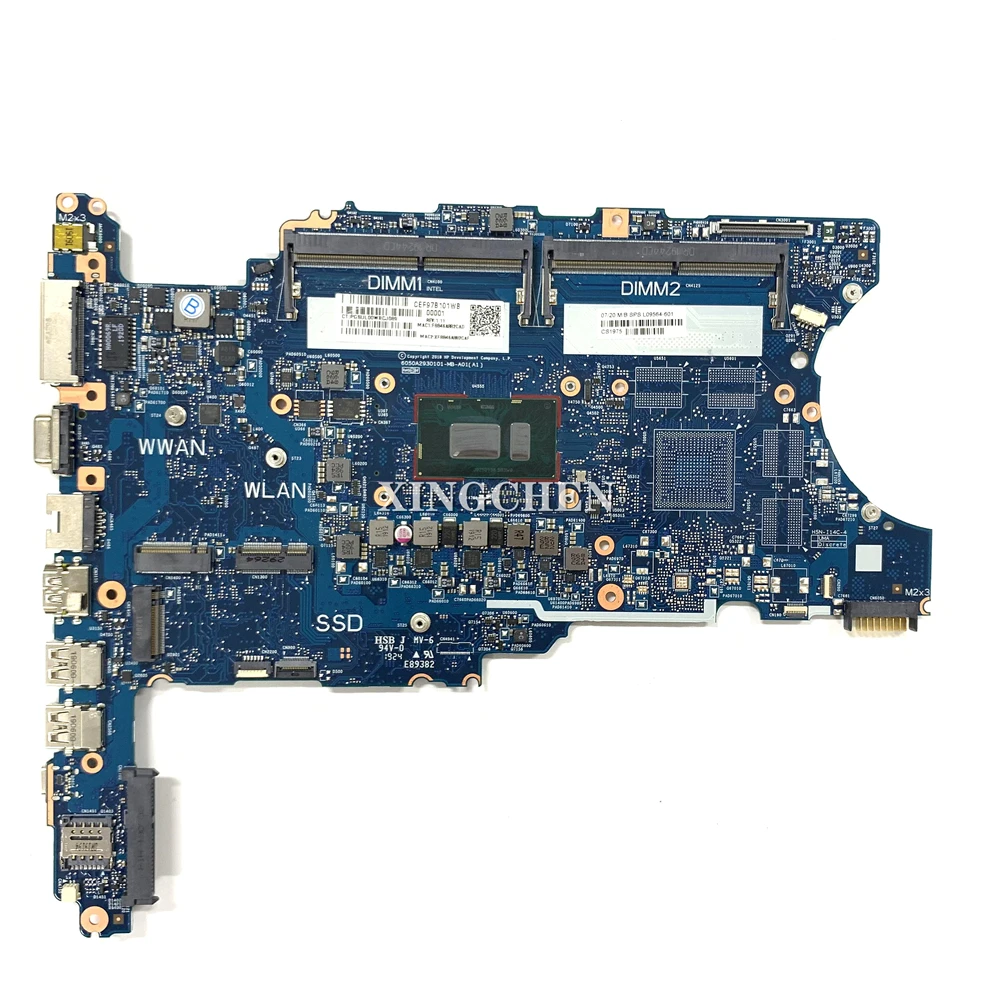 

For HP K12 640 G4 i3-8130U 14 4GB/500 PC Laptop Motherboard L09564-601 L09564-001 UMA i3-8130U WWAN 6050A2930101 100% Working