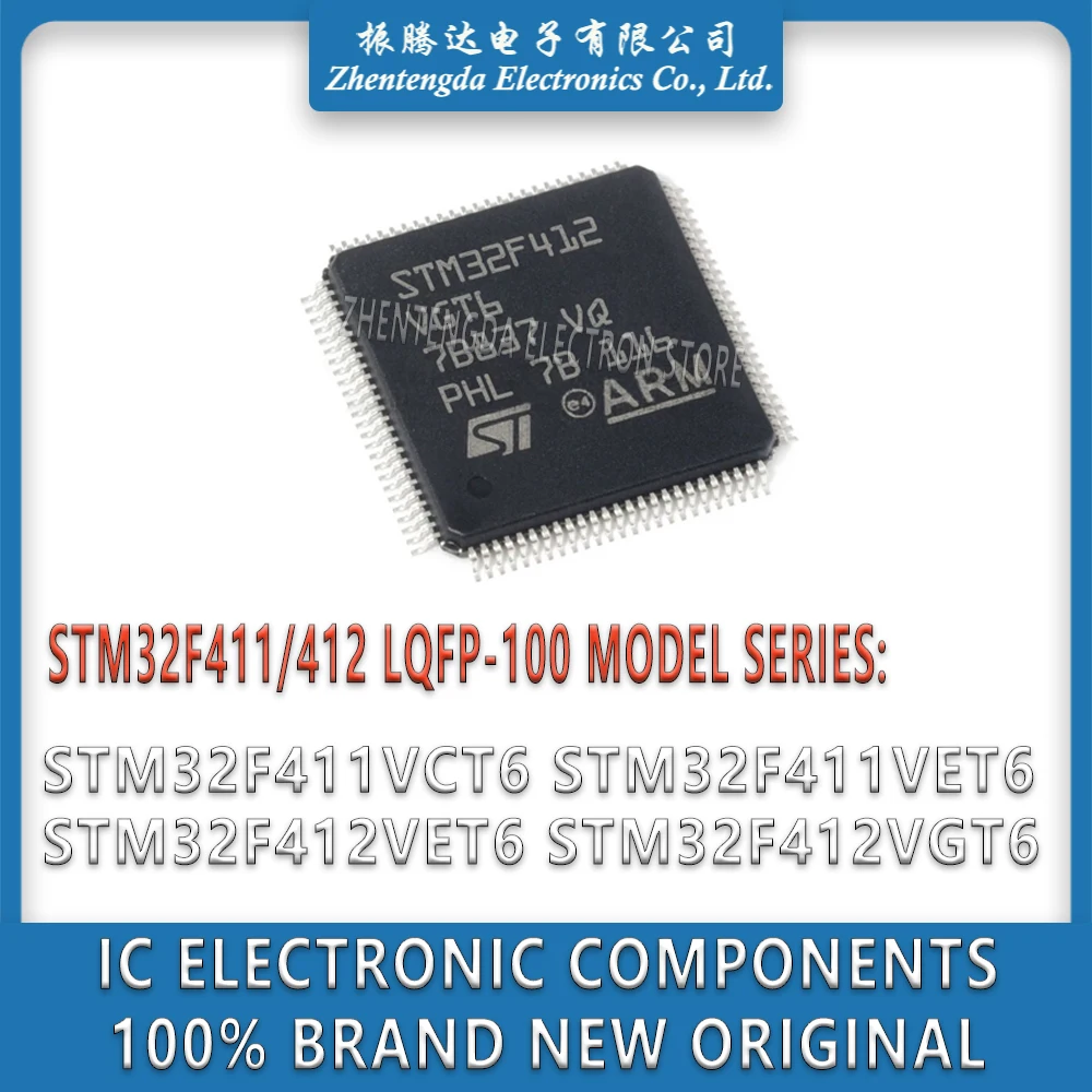 STM32F411VCT6 STM32F411VET6 STM32F412VET6 STM32F412VGT6 STM32F411 STM32F412 STM32F STM32 STM IC MCU Chip LQFP-100