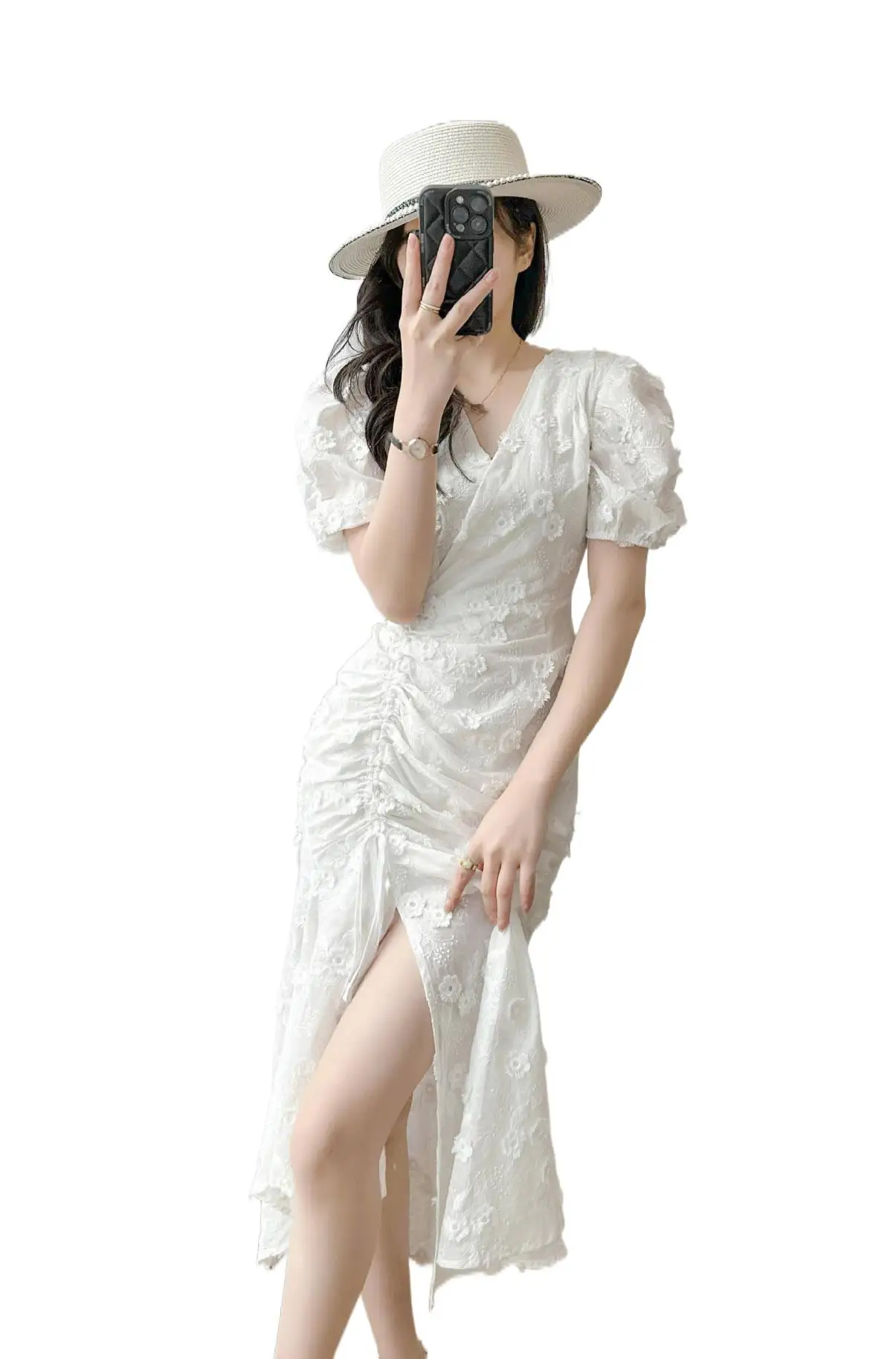 

2023 Women's Clothing Summer New Crocheted Dress 0817