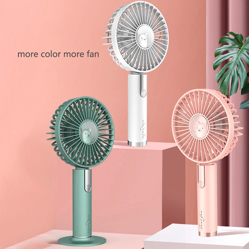 

Summer Portable Mini Fan 3 Speed Adjustable Fans USB Rechargeable Desk Handheld Air Conditioner Cooler Outside Travel Artifact