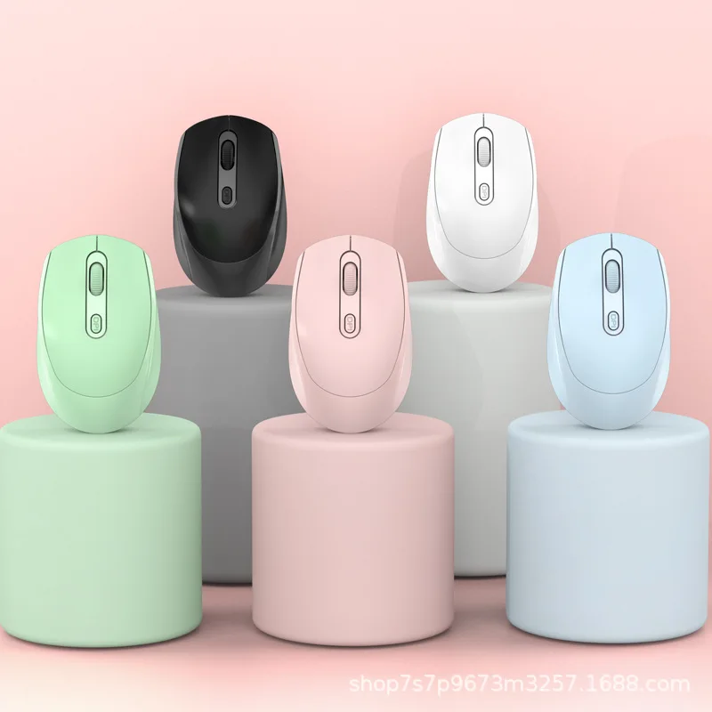 

Wireless Dual-Mode Mouse Silent Ergonomic Bluetooth USB Side buttons Protable Mini Wireless Mouse for Laptop