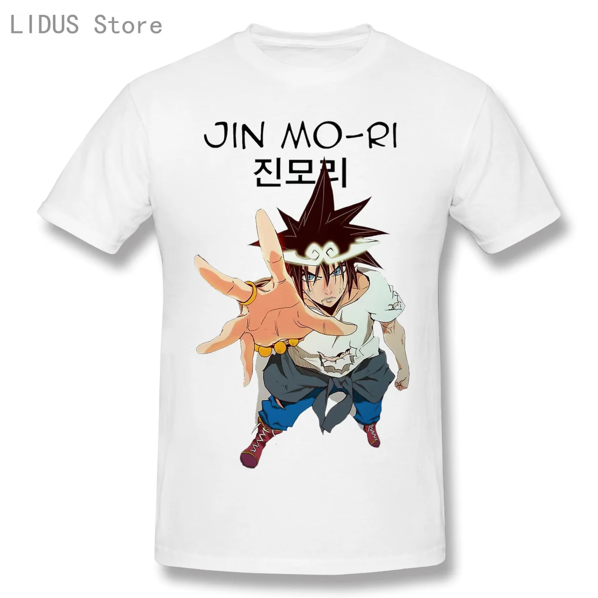 

T Shirts Funny Highschool Jin MoRi Short Sleeve Casual Men The God Of Highschool shirt Fashion O-neck 100% Cotton T-Shirts Tee