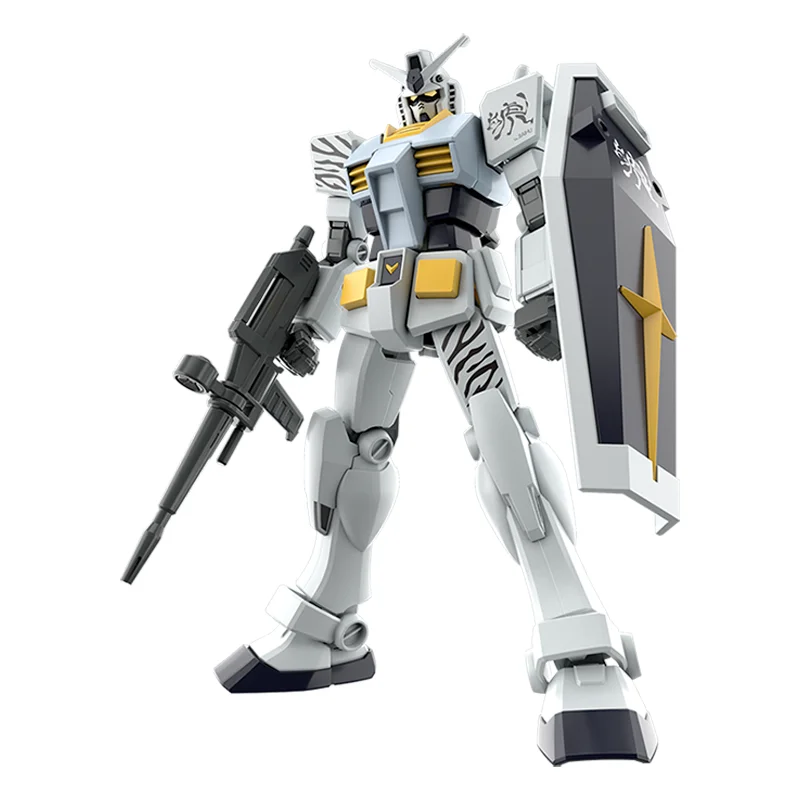 Фото Набор моделей Bandai gundam, аниме фигурки EG 1/144, реальная фигурка BAIHU из настоящей фигурки героев аниме, игрушки для детей №3