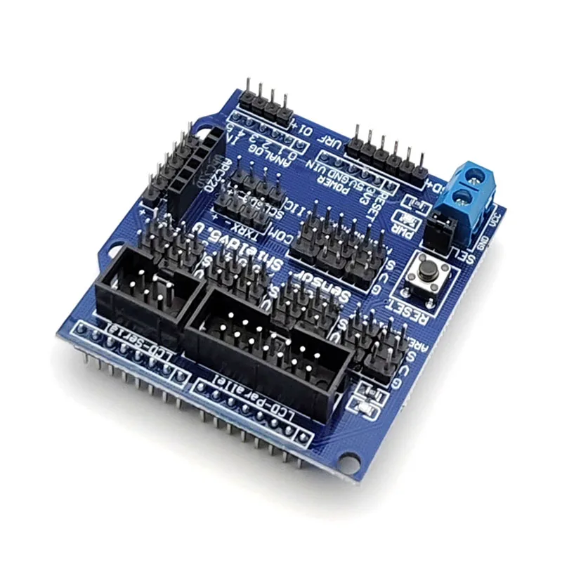 Плата расширения датчика Sensor Shield V5.0 для UNO MEGA R3 V5 для электронных строительных блоков Arduino, детали робота (art.: 3920ccfcd36ba) - 3920ccfcd36ba