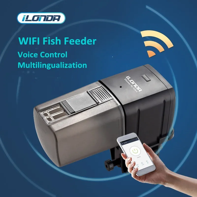 

Автоматический дозатор для рыбок с голосовым управлением и таймером/Wi-Fi