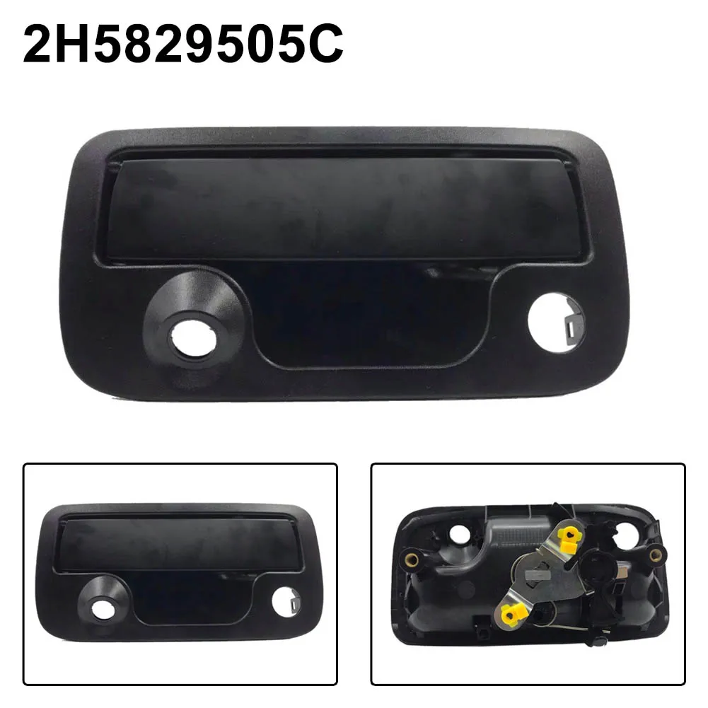 

1pcs Black Car Rear Tailgate Handle With Camera Hole For Amarok 2H5829505C Tailgate Switch Handle Trunk Lid And Accessories
