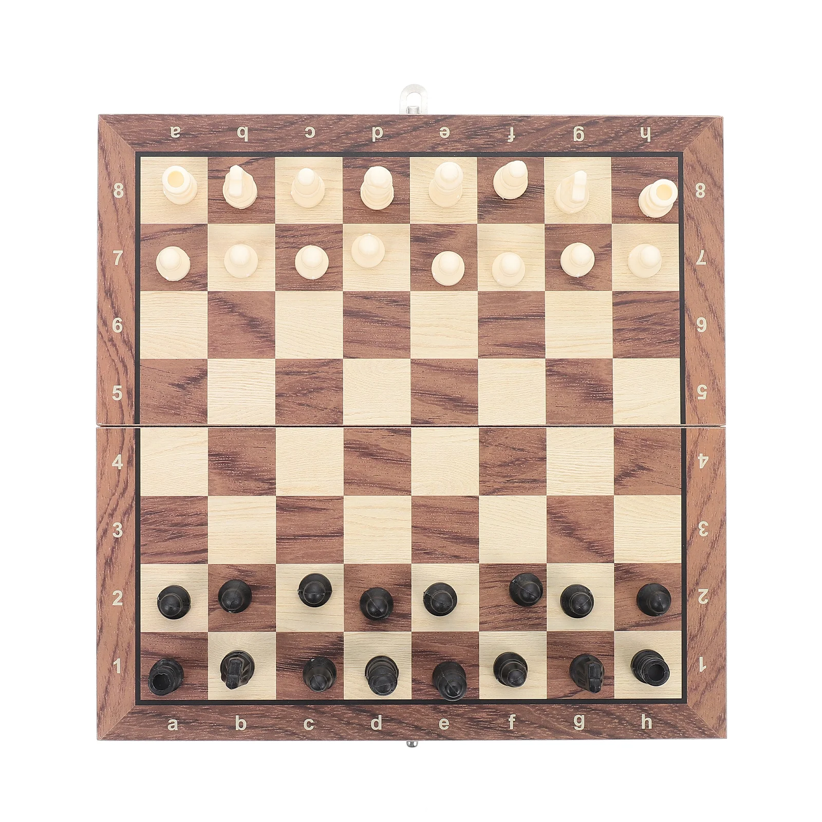 

Chess Board Game Set Checkers Wooden Travel Folding Setskids Magnetic Beginnerinternational Wood Portable Backgammon Adultteaser