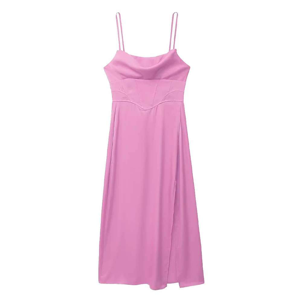 

Женское летнее Модное Новое шелковое атласное нижнее белье, стильное платье на бретельках, характерное однотонное женское шикарное платье,...