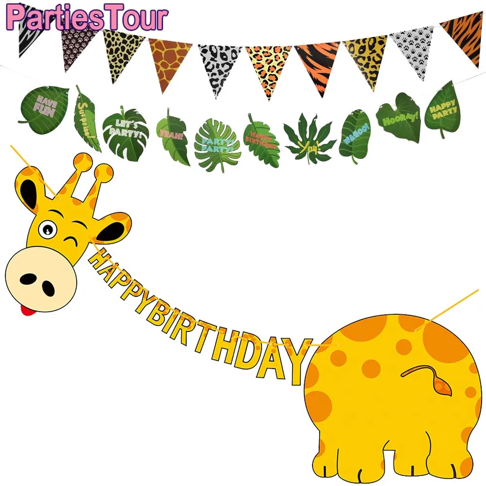 

Гирлянда в форме жирафа на день рождения для мальчиков и девочек